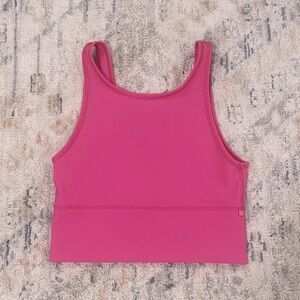 lululemon reversible tank • sonic pink